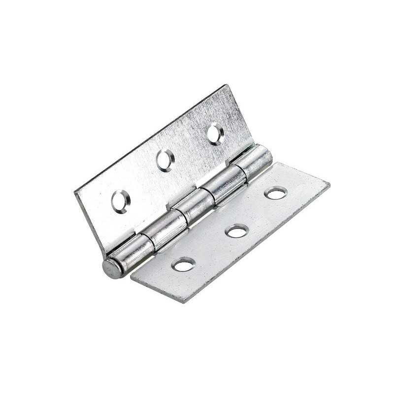 Lot de 2 charnières universel acier pour meuble L.42 x l.57 mm