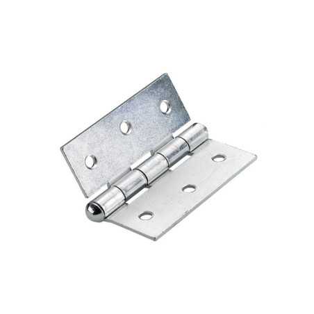 Lot de 2 charnières universel acier pour meuble L.68 x l.76 mm