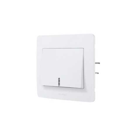 Interrupteur Va-Et-Vient Et Poussoir Complet Debflex Diam2 Blanc
