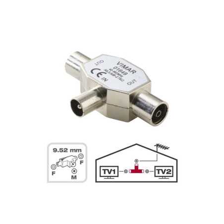 Tete dérivation coaxial 952mm 1 mâle-2 femelle LEXMAN