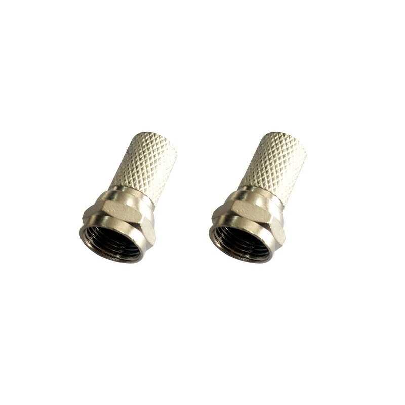Lot de 2 fiches f mâle or LEXMAN