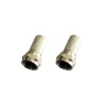 Lot de 2 fiches f mâle or LEXMAN