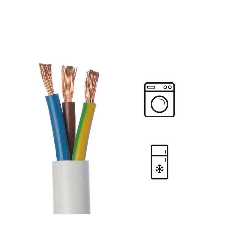 Câble ho5vvf 3g 2.5blanc25 métres