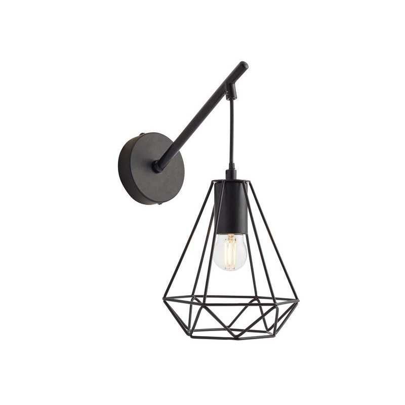 Applique métal noir Inspire Byron 1 Lumière(S)