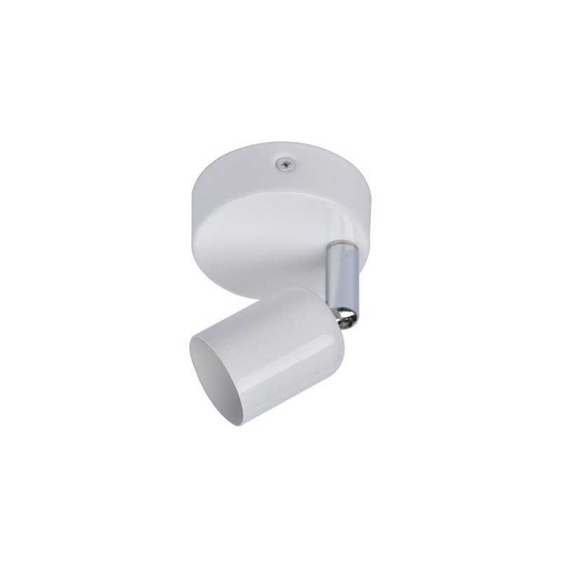 Spot patère Basic fer blanc GU10 max 40 W