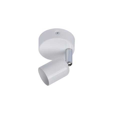Spot patère Basic fer blanc GU10 max 40 W
