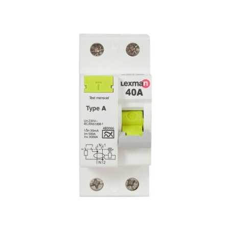Interrupteur différentiel Lexman 30 Ma 40 A A