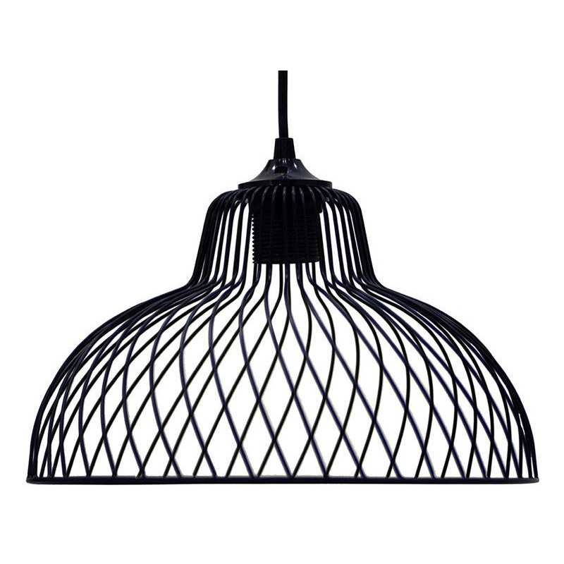 Suspension Industriel Métal Noir Boudet Simars 1 Lumière(S) D.30 Cm