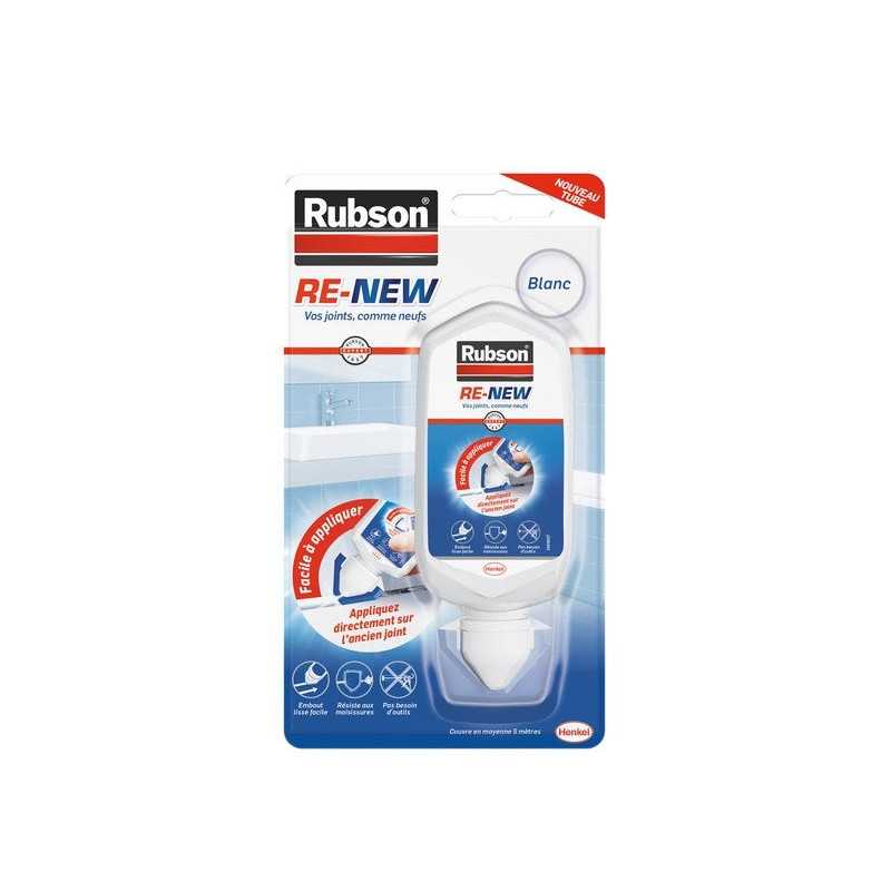 Mastic silicone cuisine/bain blanc RUBSON re-new tube 80 ml -  - meilleure qualité