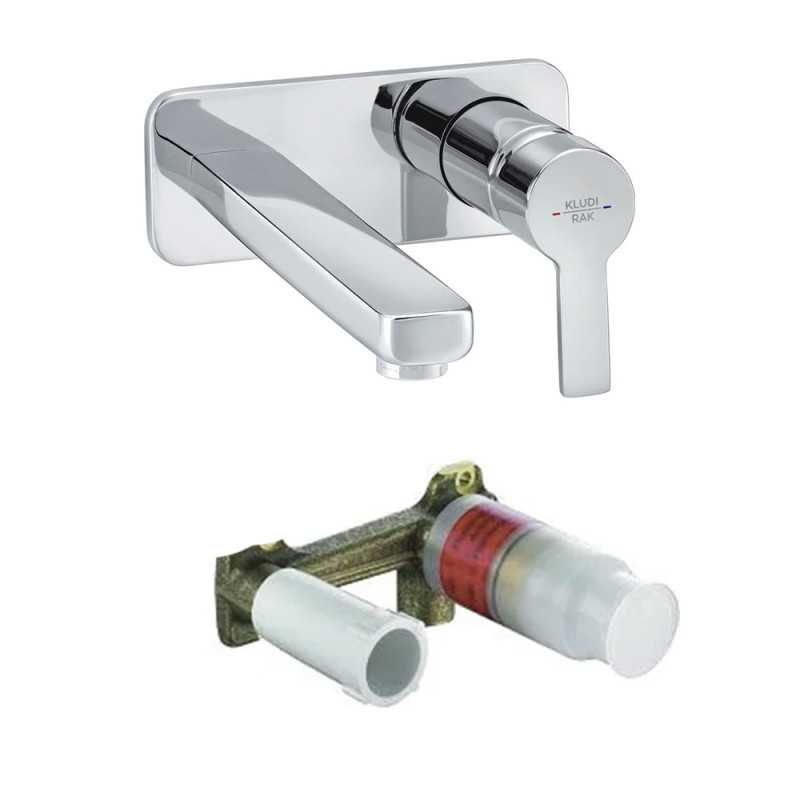 Mitigeur mono lavabo 2 trous à encastrer chromé | Sanifer