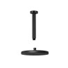 Bras de douche plafond 500mm+pommeau noir PVD80190+185|Sanifer
