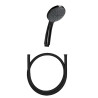 Douchette main 3S H240 D100+flexible noir PVD 80200+80208 | Sanifer