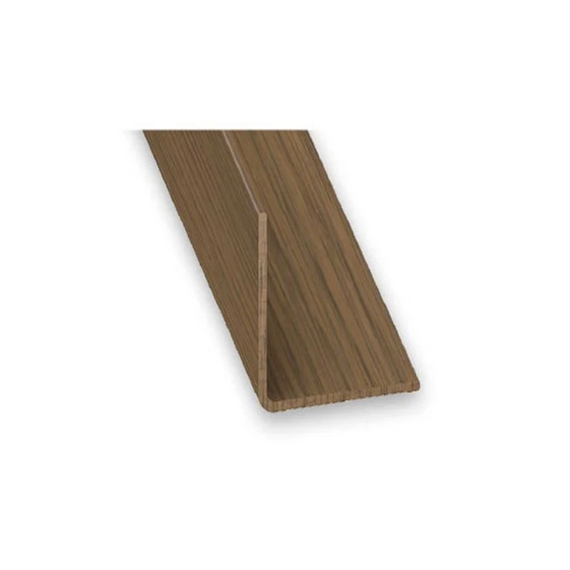 Cornière  20x20mm 1M PVC noyer uc5 | Sanifer