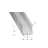 U 8x8x8x1mm 2M alu brut uc5 | Sanifer