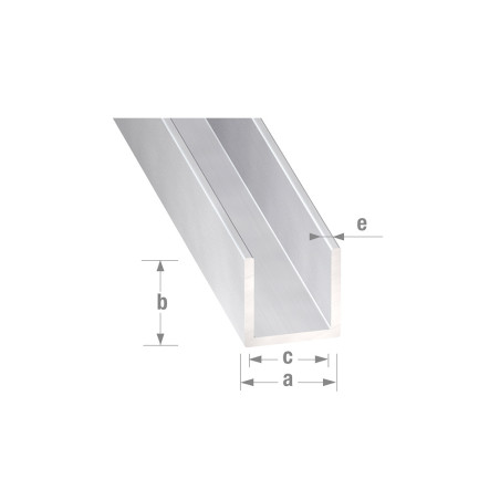 Profil U 10x10 1M alu anodisé | Sanifer