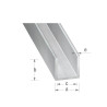 Profilé U 10x15mm 1M alu brut | Sanifer