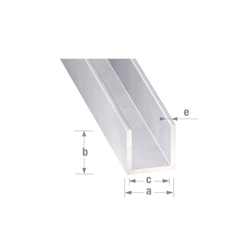 Profilé U 23x10 2M alu anodisé | Sanifer