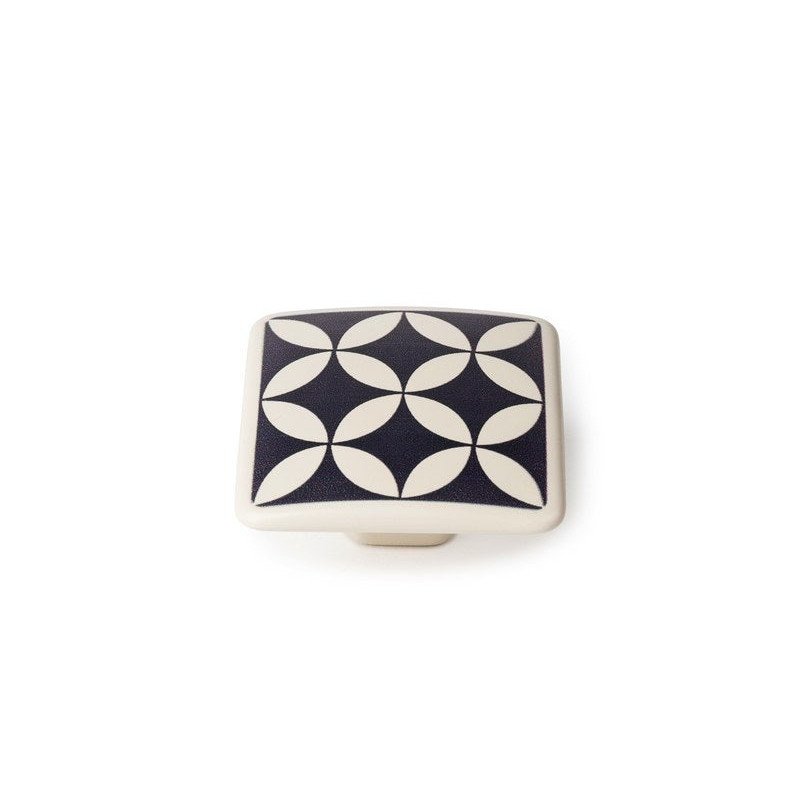 Bouton de meuble carreau De Ciment Gris Foncé Zamak H.20 X L.37 X P.37 Mm|Sanifer