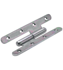 Paumelle Inox pour meuble Hettich, L.140 X L.55 Mm|Sanifer