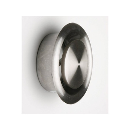 Bouche d'extraction acier inoxydable vernis Diam. 16.4 cm|Sanifer