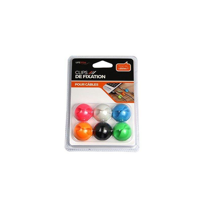 Lot de 6 clips autocollants|Sanifer