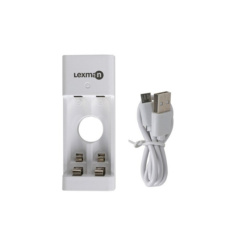 Chargeur de batterie de poche, LEXMAN, 1 ou 2 piles aa/aaa|Sanifer