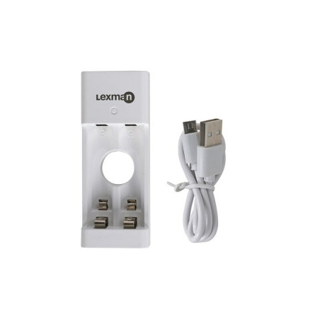 Chargeur de batterie de poche, LEXMAN, 1 ou 2 piles aa/aaa|Sanifer