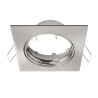 Anneau carré pour spot à encastrer clane Orientable sans ampoule Inspire Acier|Sanifer