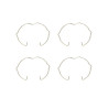 Lot de 4 ressorts anneau fixe INSPIRE acier|Sanifer