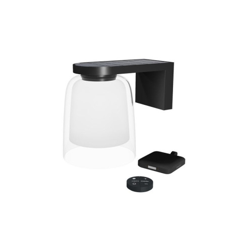 Applique solaire, booster,  900 lm, noir|Sanifer