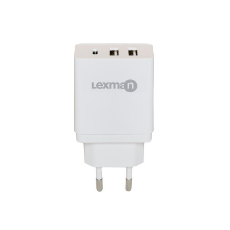 Chargeur USB multimédia blanc LEXMAN|Sanifer