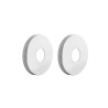 Lot de 2 rosaces basses INIZIO 15 x 21 Chromées, REGARDS INTERNATIONAL|Sanifer