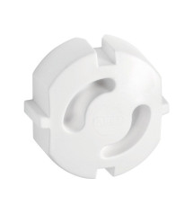 Lot de 6 caches-prises ABUS blanc| Sanifer