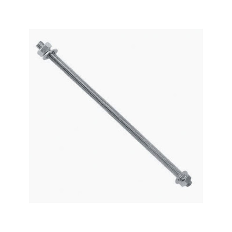 Lot de 4 tiges filetées acier zingué L.200 X Diam.4 Mm, Standers| Sanifer