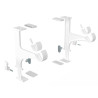 Lot de 2 supports sans perçage tringle à  rideau, caisson volet, blanc CESSOT| Sanifer
