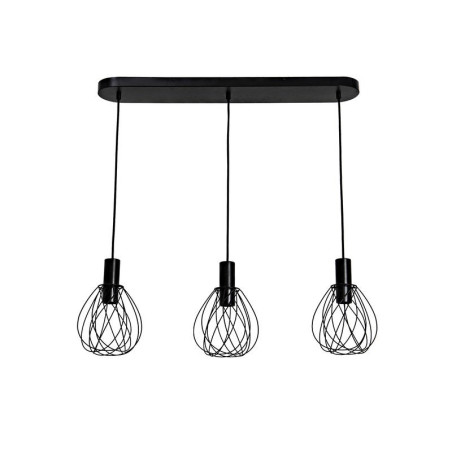 Suspension 3x e27 métal noir mat INSPIRE Merone D.18 cm| Sanifer