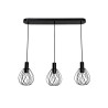 Suspension 3x e27 métal noir mat INSPIRE Merone D.18 cm| Sanifer