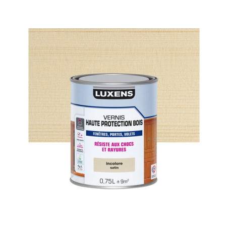 Vernis pour bois extérieur LUXENS incolore satiné 0