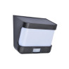 Applique extérieur solaire Fano, détection, 1000 lumens, IP54, noir, INSPIRE|Sanifer