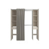 Kit dressing avec rideau effet chêne topanga Star 2 H.200 x l.182.2 x P.49.9 cm|Sanifer
