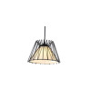 Suspension noir D.220xH.170mm E27 4W 3000K | Sanifer