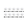 Kit 10 spots à  encastrer orientable Clane gu10 2700K INSPIRE rond blanc| Sanifer