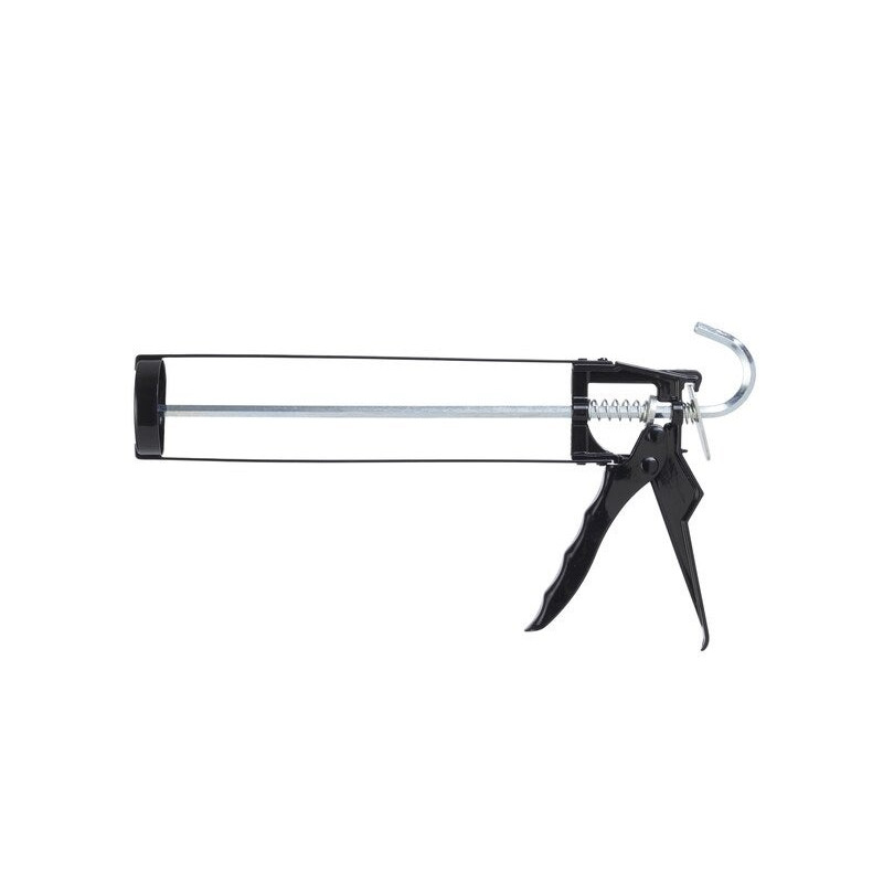 Pistolet mastic/colle 310ml acier noir 1er prix| Sanifer