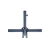 Pied en croix ACIER PARASOL BALCON| Sanifer