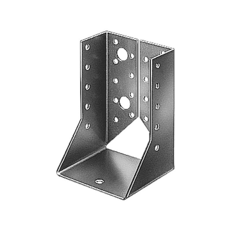 Support de poteau forme U galvanisé gah alberts 64X128 Mm|Sanifer