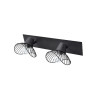 Rampe 2 spots design métal noir E14 max 40 W SEYNAVE KASTELI|Sanifer