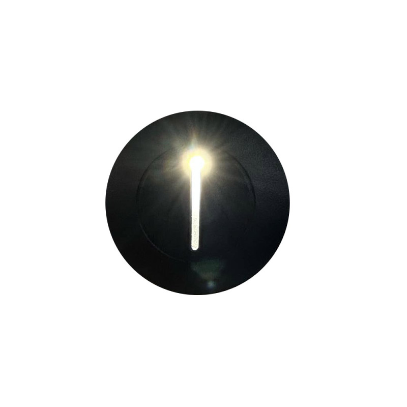 Spot escalier noir 3W D.82mm  220V 50/60HZ lumière vertical | Sanifer