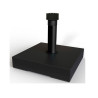 Pieds de parasol carré noir L 25KG  | Sanifer