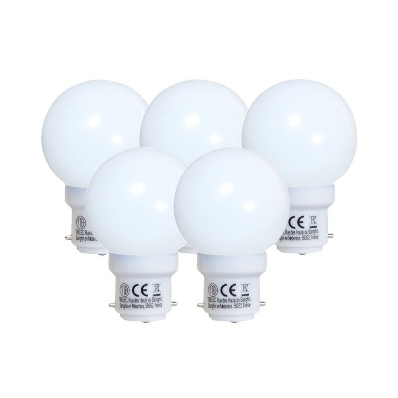Ampoule led sphérique B22 50Lm 3000K X5|Sanifer Tamatave