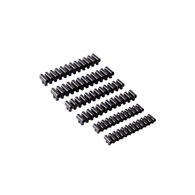 Lot de 6 barrettes de dominos électriques, pour rigide et souple LEXMAN|Sanifer